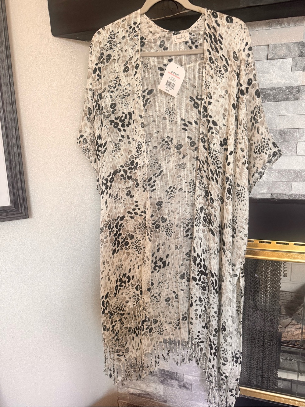 Wonderly Neutral Animal Print Swim Coverup